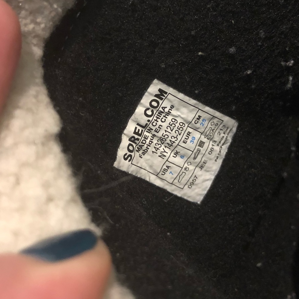 Sorel snow boots.